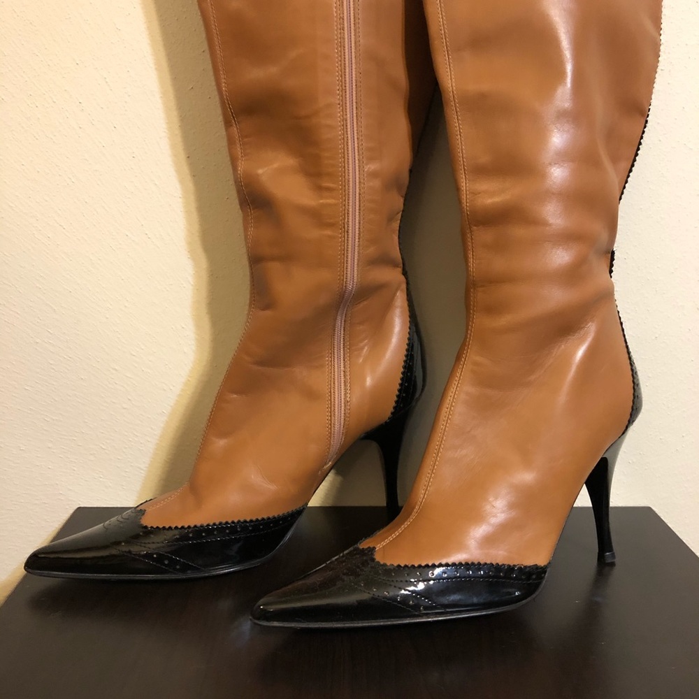 Bellofatto Italian Luxury Pointed Toe Heel Boots - Picture 5 of 10